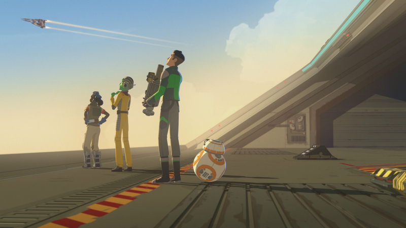 Looking to the sky on Star Wars Resistance.